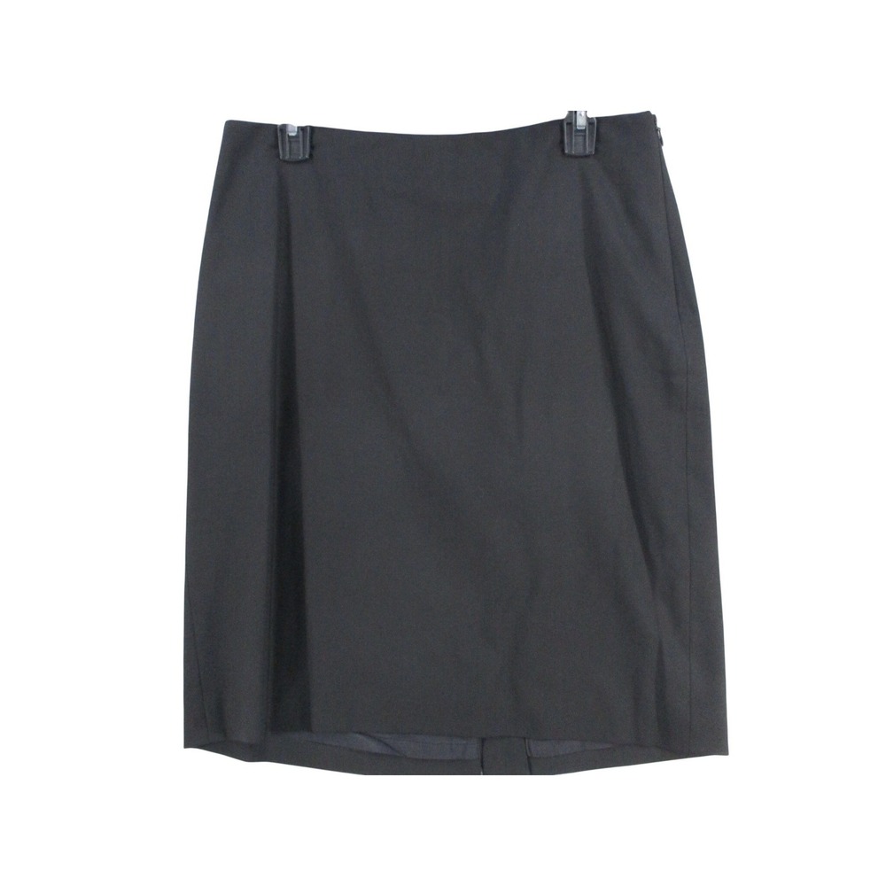 Ann Taylor LOFT Women Black Pencil Skirt Size 10 Professional Career Knee Length